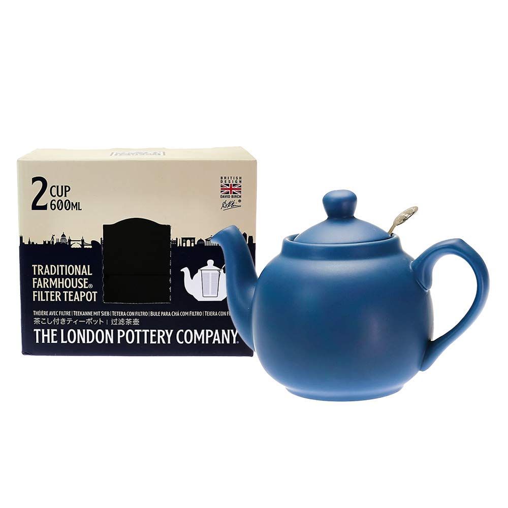 Size 2cup_Color ノルディックブルー LONDON POTTERY ロンドンポタリー ファームハウス ティーポット 2カップ用 ノルディックブルー