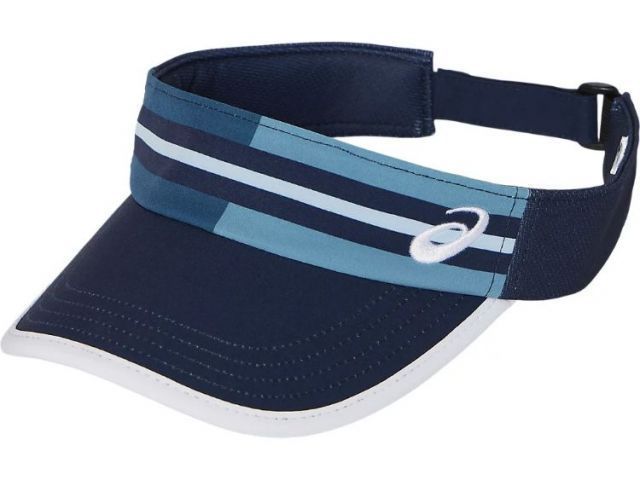 asics アシックス GRAPHIC VISOR ミッドナイト M 3043A095 400 | スポーツ 運動 ファッション小物 衣類 衣料品 ウエア ウェア 帽子 キャップ バイザー 男性 メンズ 女性 レディース テニス 万能 マルチ 