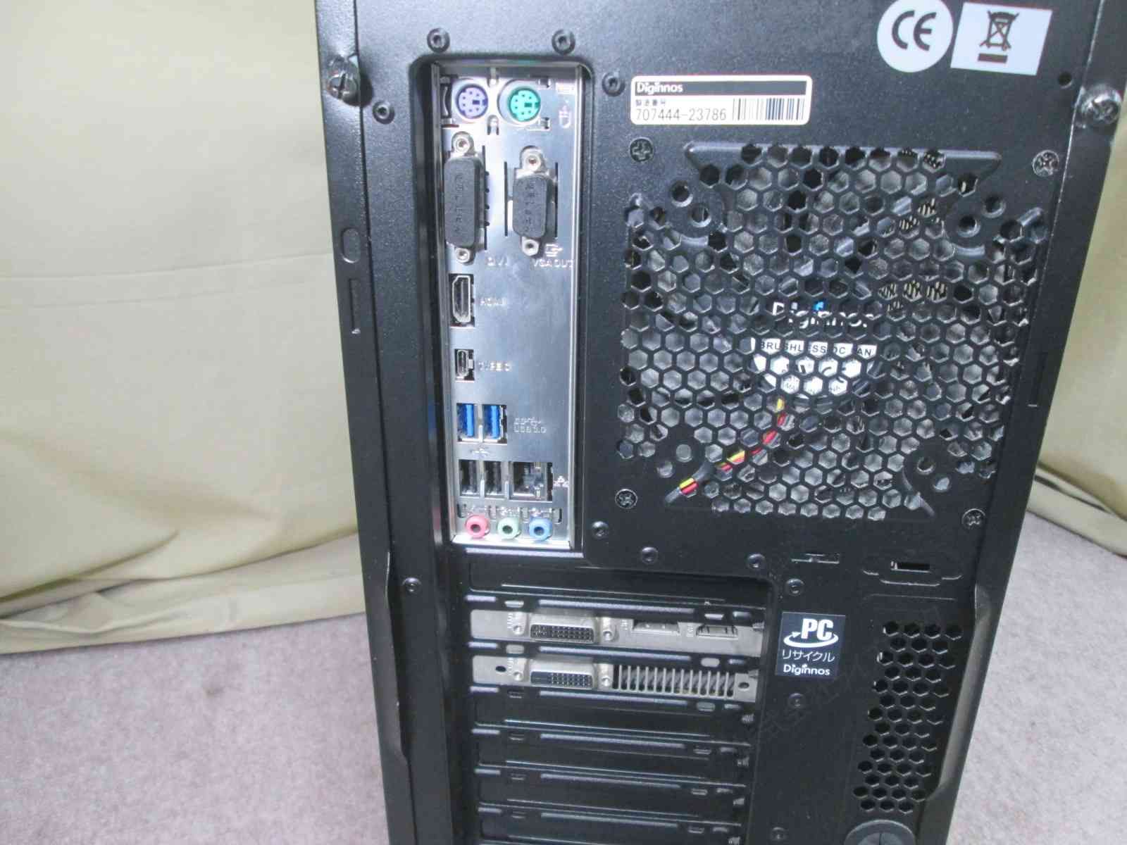 ハード王】自作PC H170-Pro/Corei7-6700/16GB/HDD無/バイオスOK