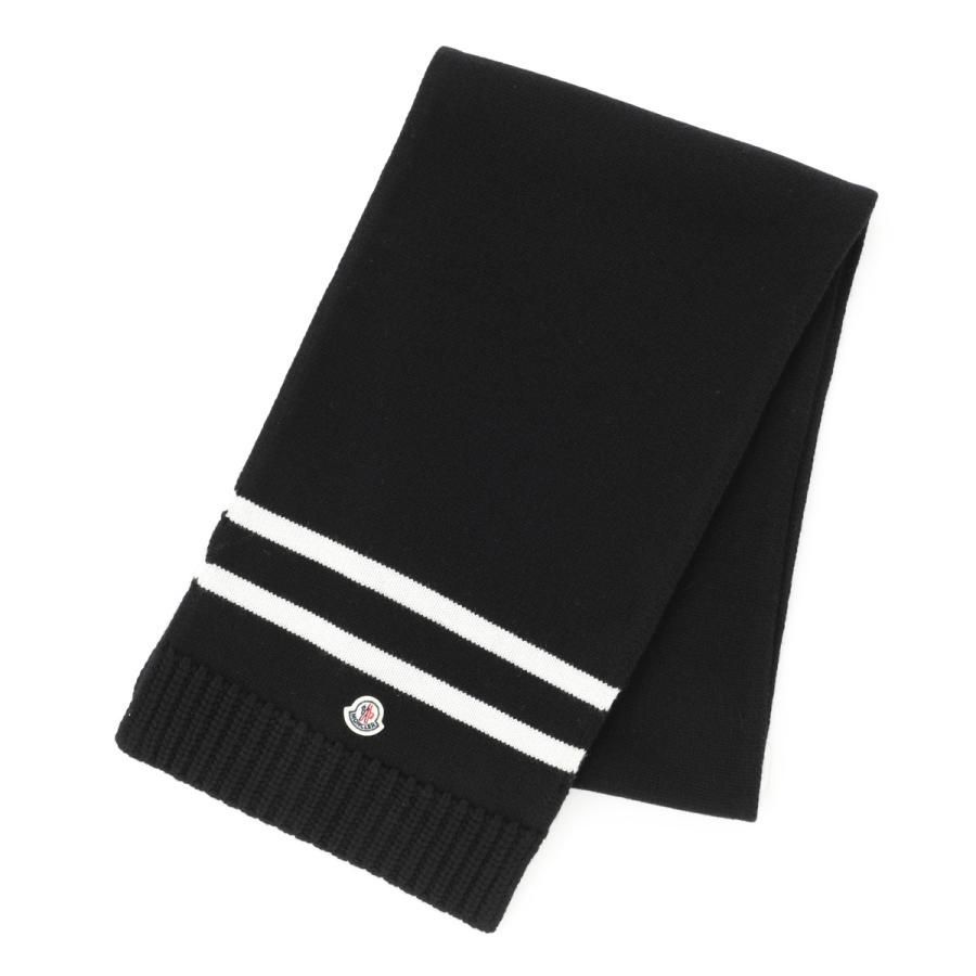 送料無料 155 MONCLER モンクレール 3C00012 M1127 ブラック マフラー カシミヤ混合 SCIARPA 155 MONCLER モンクレール 3C00012 M1127 ブラック マフラー カシミヤ