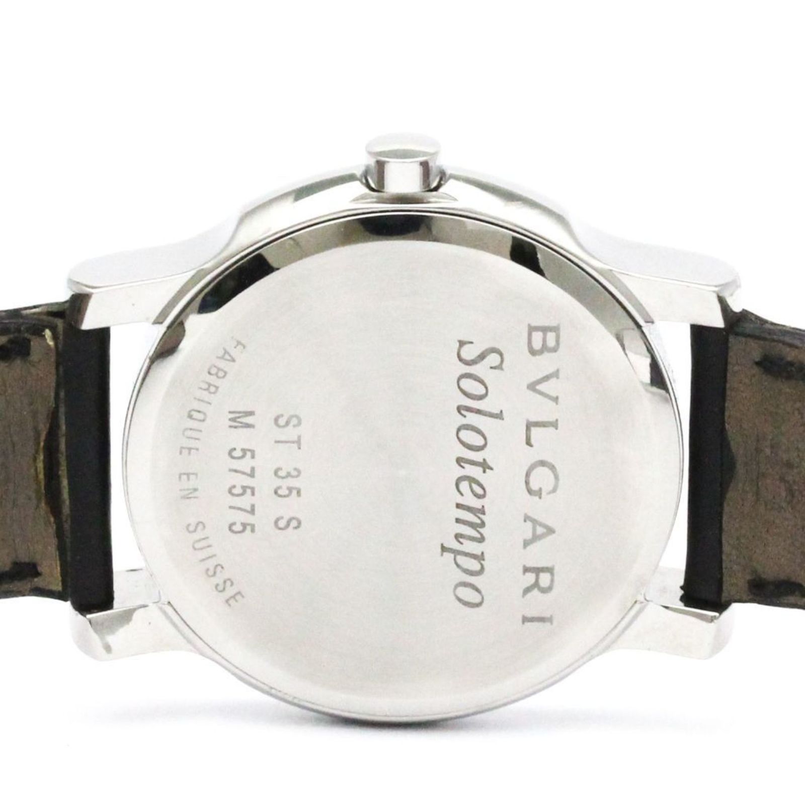 ブルガリ (BVLGARI) ソロテンポ ステンレススチール レザー クォーツ 