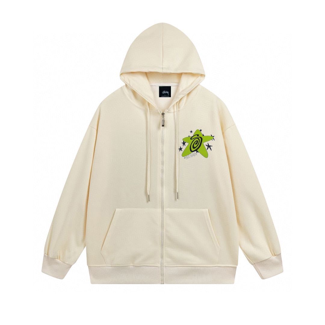 Stussy2025新 韓国ソウル限定パーカーコート男女兼用