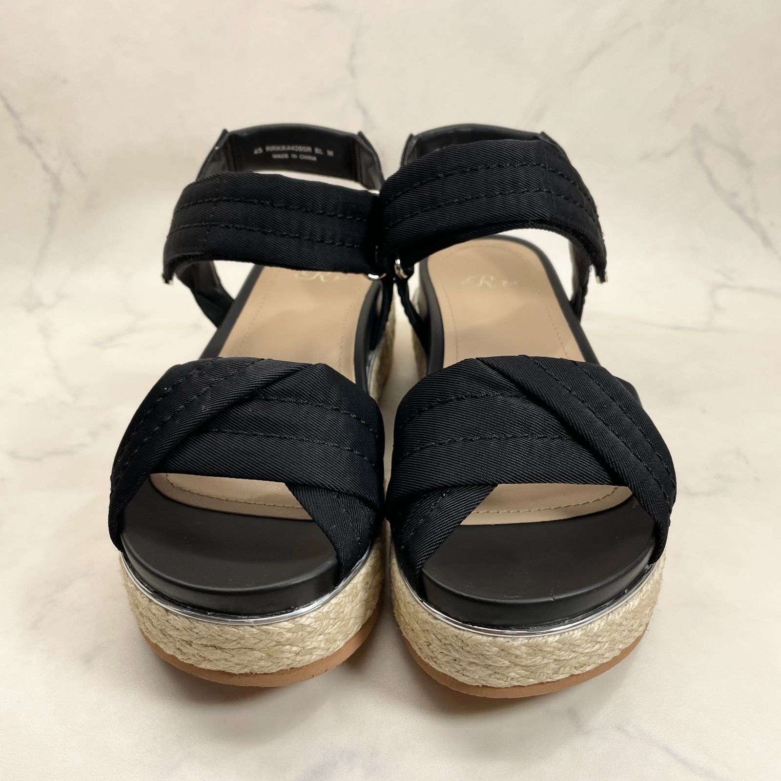リズラフィーネ ジュート巻厚底サンダル