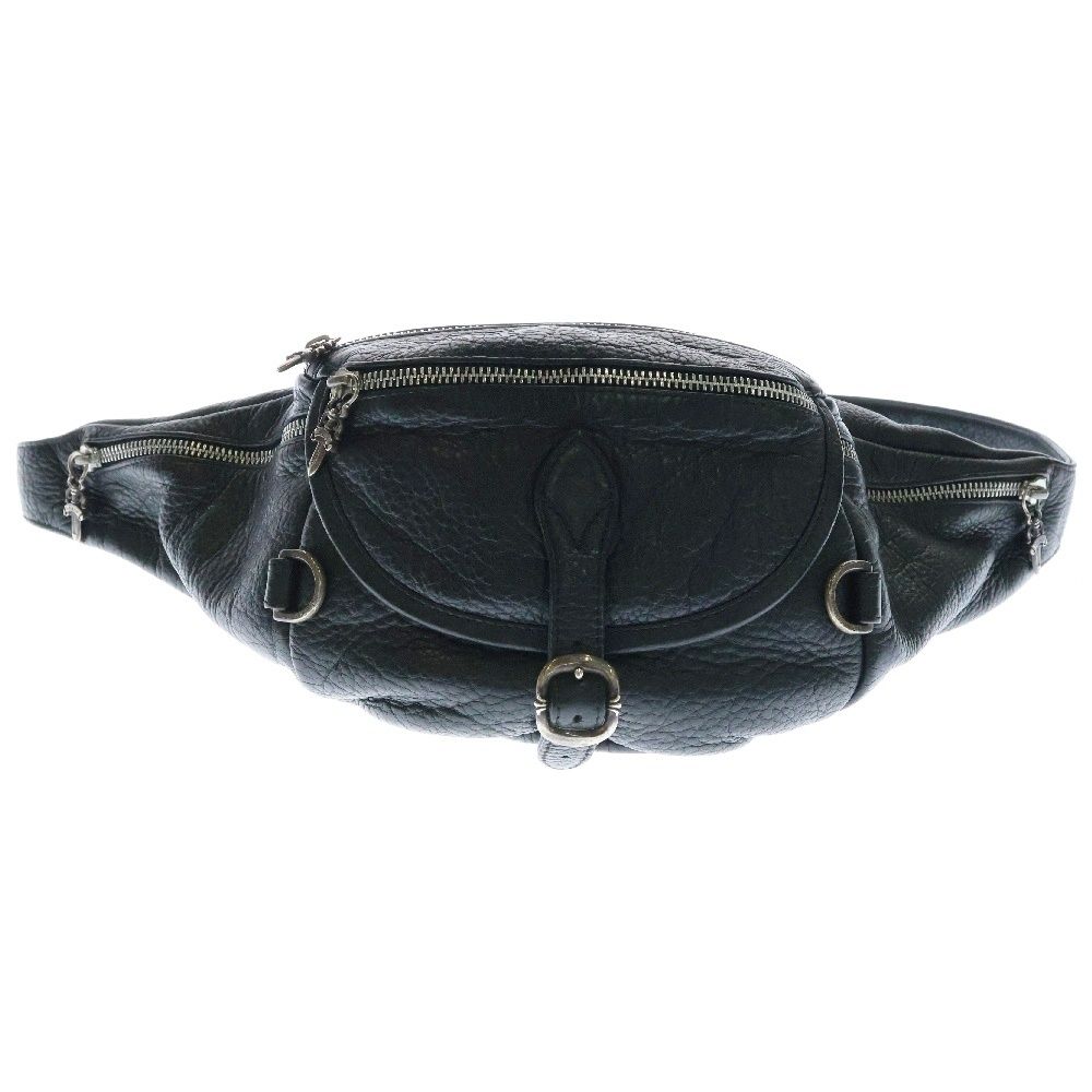 CHROME HEARTS クロムハーツ 1 SNAT PACK スナットパック ダガージップガンスリンガーベルトレザーボディーバッグ ブラック