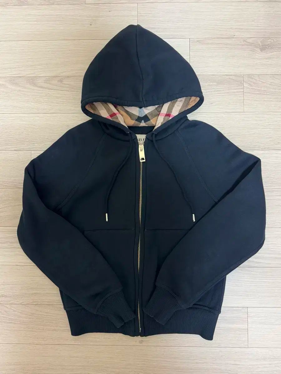 バーバリー 起毛 フードジップアップ XS