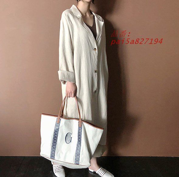 麻ロングジャケット リネン