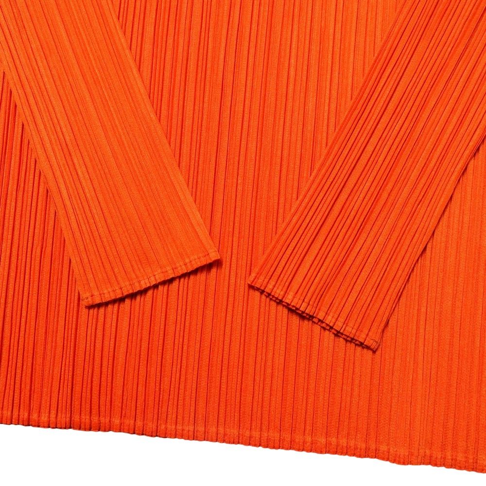 PLEATS PLEASE イッセイミヤケ M カットソー 長袖 オレンジ PLEATS PLEASE イッセイミヤケ M カットソー 長袖 オレンジ