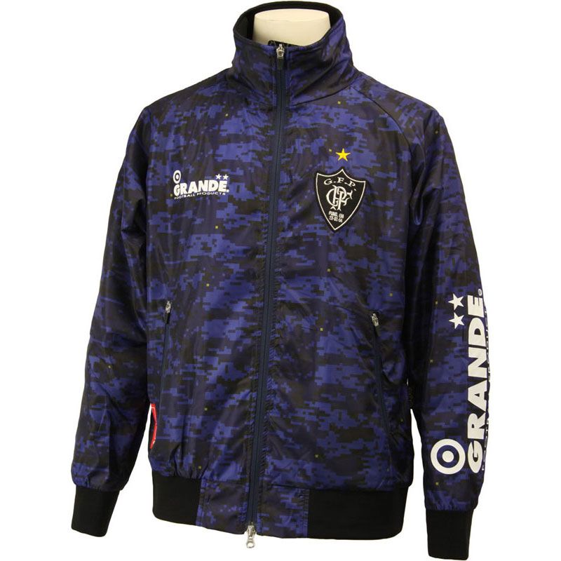GRANDE.F.P グランデエフピー DISITAL CAMO WINDCLOTH TRIAL JK フットサル ウインドジャケット gfph15504-87 87 NAVY