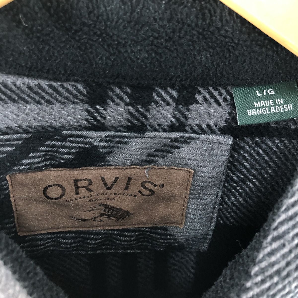古着 オービス ORVIS 長袖 フランネルチェックシャツ メンズL