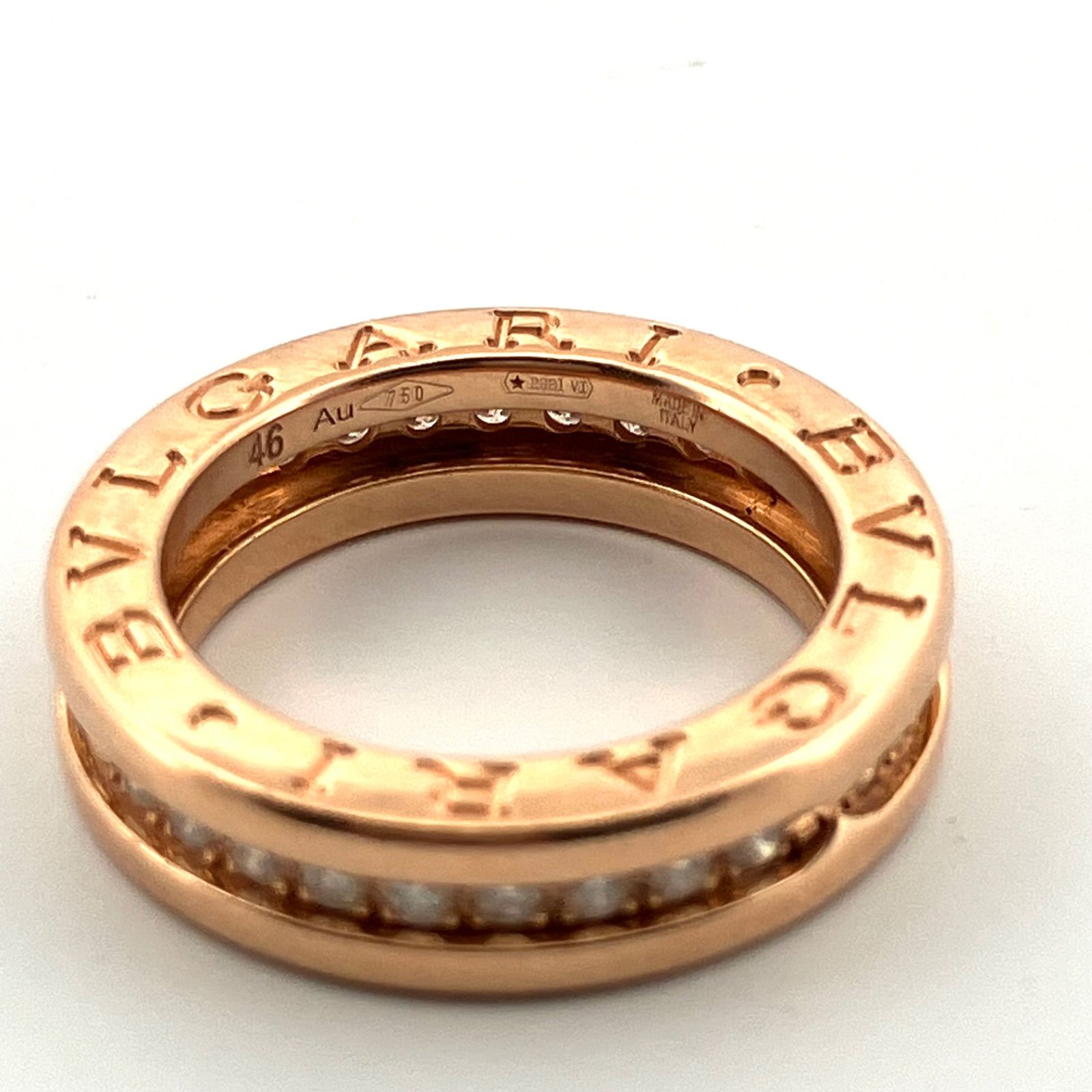 ブルガリ Bゼロ1 Au750 ダイヤモンドリング 12.5号 ブルガリ Bゼロ1 Au750 ダイヤモンドリング 12.5号 (Bvlgari