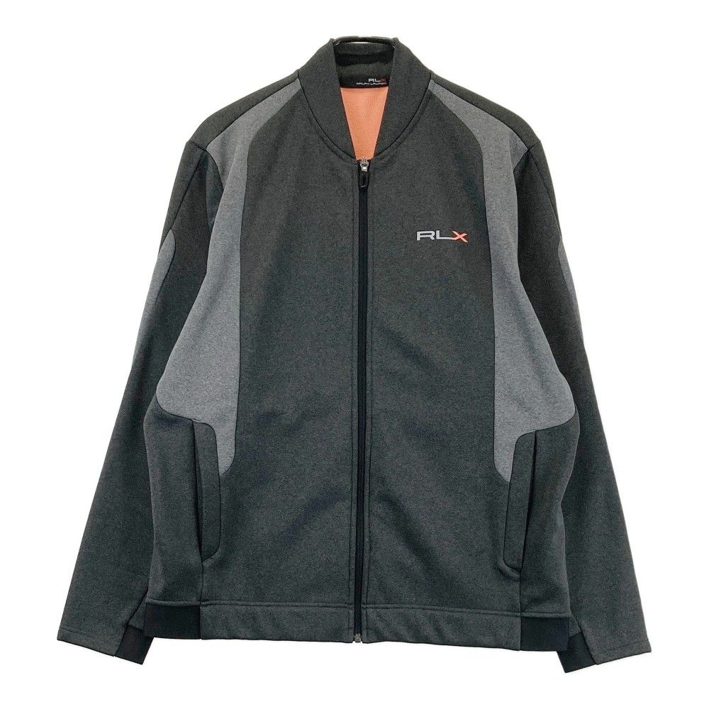 サイズ：L RLX ラルフローレン 良い 裏起毛 ジップジャケット グレー系