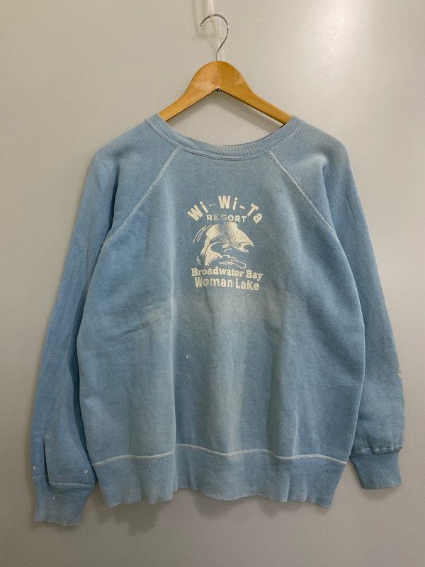 メンズ VINTAGE 50-60 S WI-WI-TA RESORT RAGLAN ラグラン スウェットシャツ 長袖トップス ヴィンテージ 146-241105-me-59-MIN