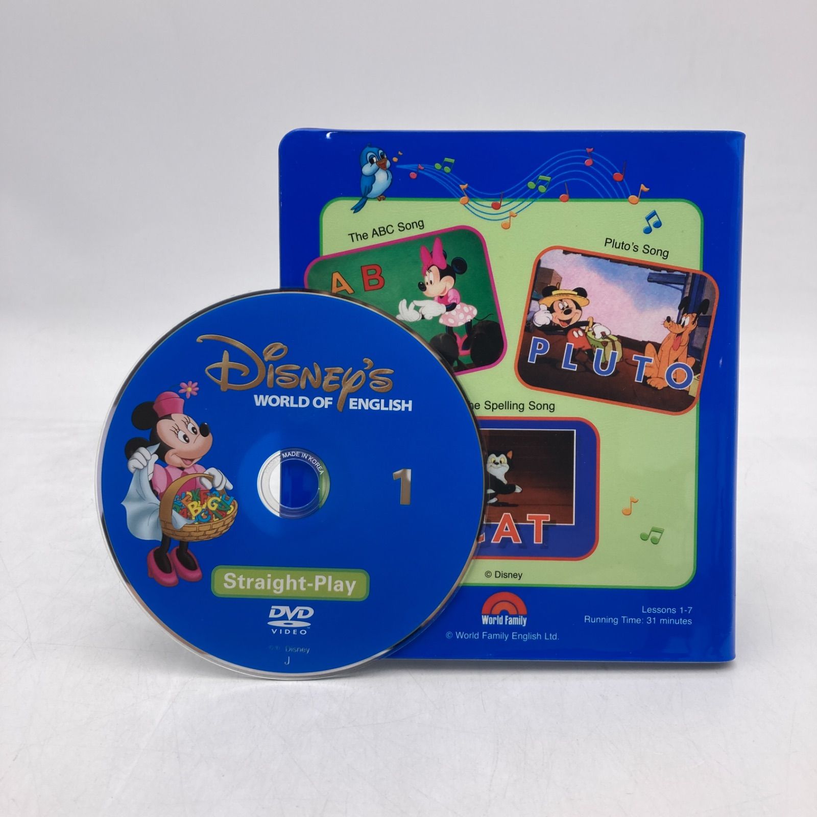 ストレートプレイ DVD　新子役　字幕付　ディズニー英語システム　502305 ストレートプレイDVD 新子役 字幕あり プレイオールソングス機能