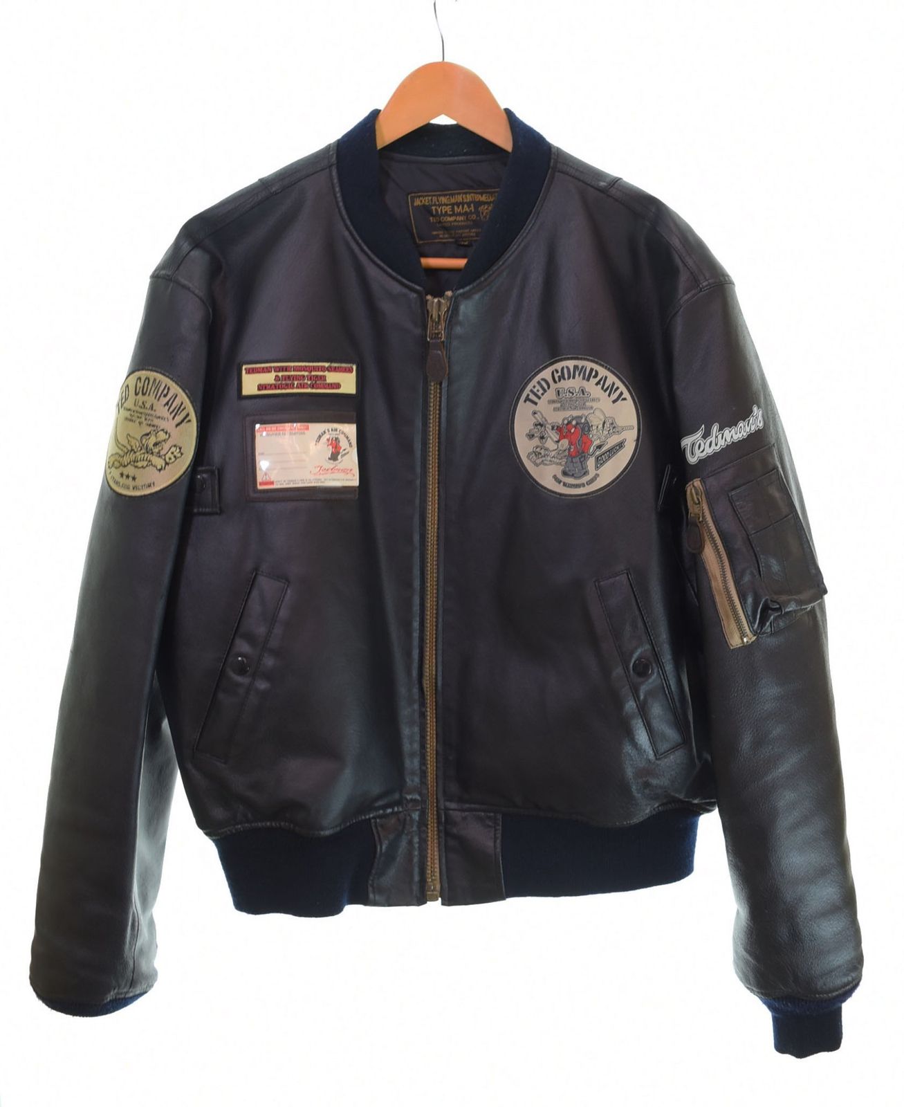 テッドマン TEDMAN TED COMPANY TYPE MA-1 LEATHER レザー MA1 テッドマン TEDMAN TED COMPANY TYPE MA-1 LEATHER レザー MA1