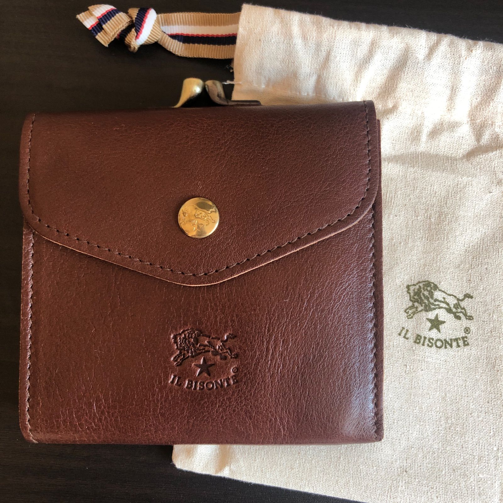 新品未使用】イルビゾンテ 二つ折り 財布 茶 マロン - SAKU - メルカリ