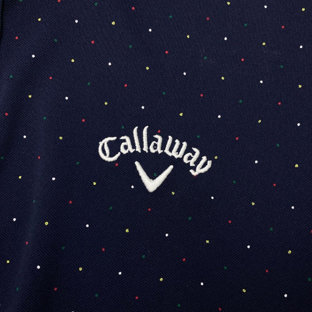 サイズ：L CALLAWAY キャロウェイ 半袖ポロシャツ ネイビー系