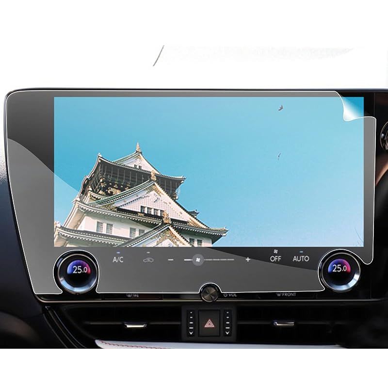 SXCY 2枚入り 新型 レクサス NX 20系 ナビフィルム 日本東レ光学グレード 保護フィルム ナノフィルム 14インチ 貼り付け簡単 自動吸着 キズ防止 指紋防止 汚れ防止 カスタム パーツ アクセサリ 