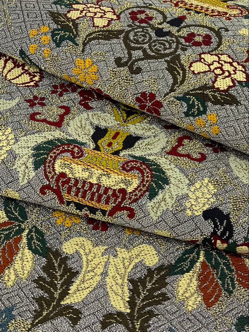 華羅紗 袋帯 ♥品 金糸 銀糸 キラキラ 正絹 六通