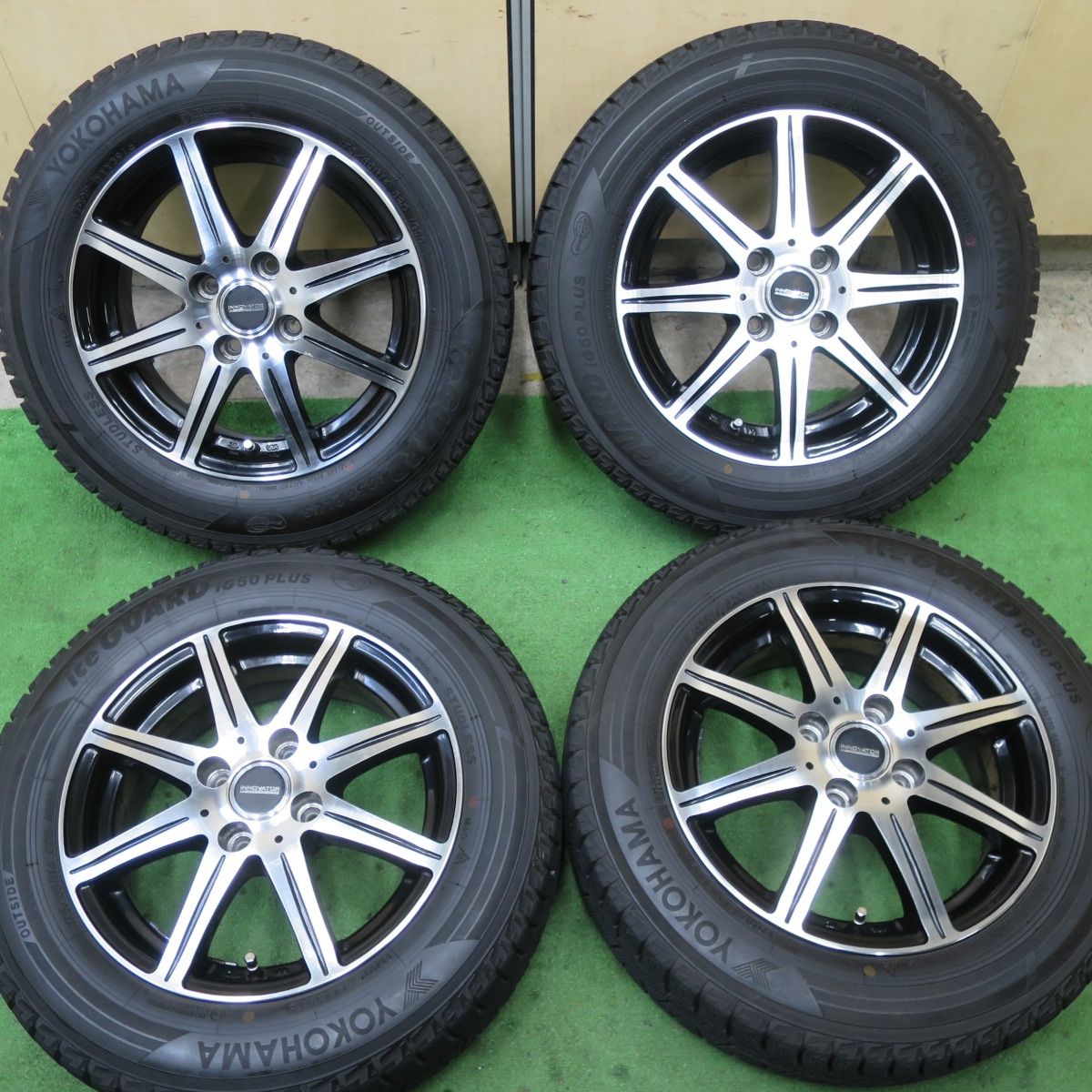 バリ溝 9.5分 スタッドレス 175|65R14 ヨコハマ アイスガード iG50 プラス INNOVATOR イノベーター 14インチ PCD100|4H 5060703TTス