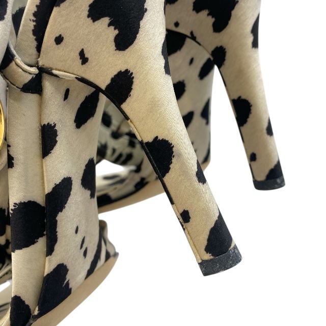 ドルチェ&ガッバーナ ミュール レオパード アンクルストラップ 25cm