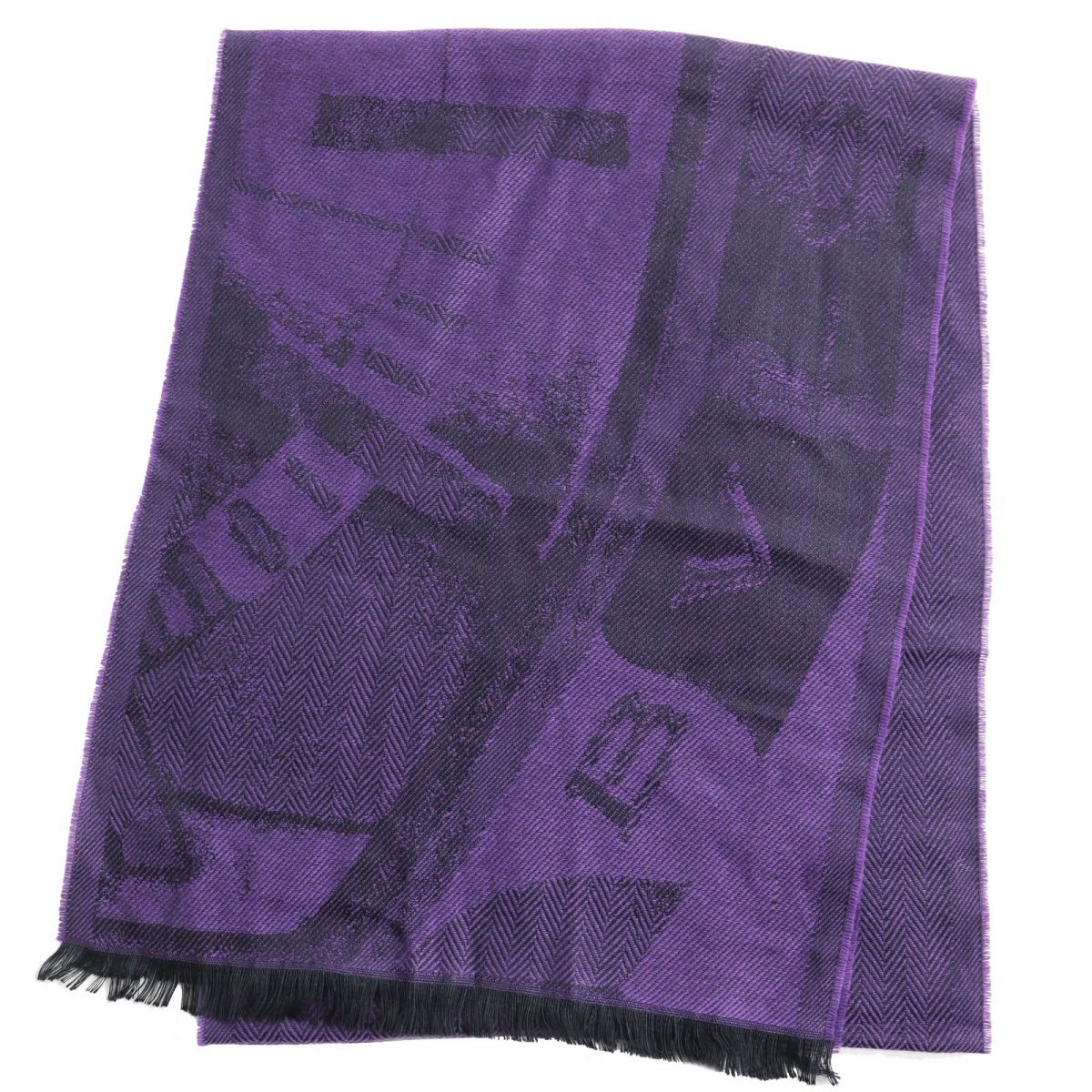 BVLGARI ブルガリカシミヤマフラーイタリア製