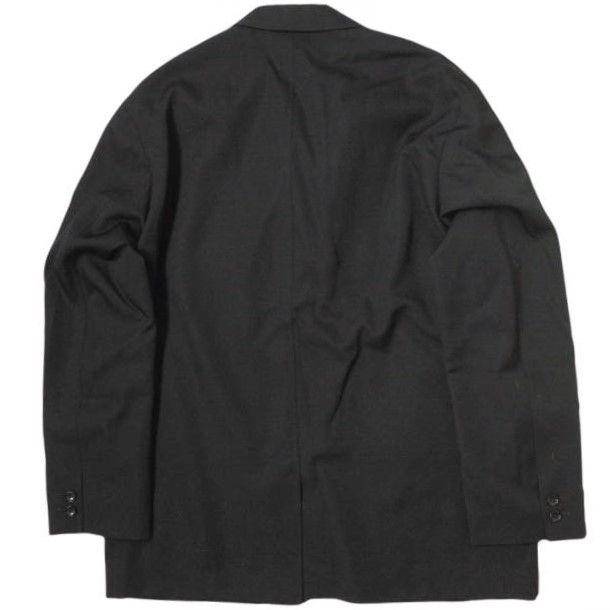 Graphpaper グラフペーパー 日本製 Selvage Wool Jacket ウールギャバジン3Bジャケット GM193-20115B 2 ブラック テーラード アウター【Graphpaper】