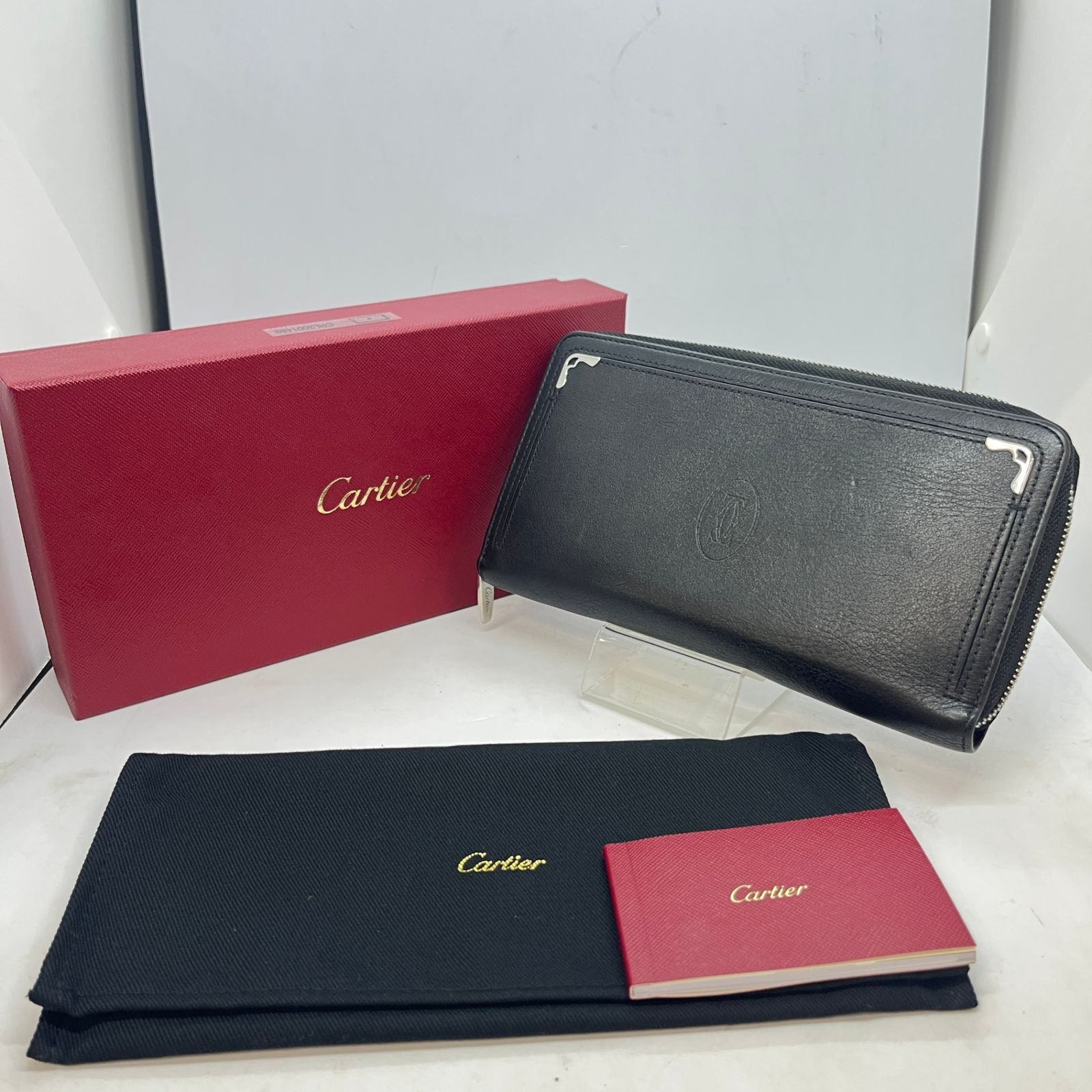 カルティエ CARTIER 長財布 マスト ドゥ ラウンド ジップ