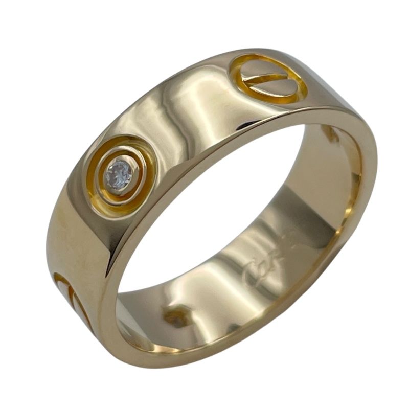 カルティエ Cartier ラブリングハーフダイヤ3P ゴールド K18YG
