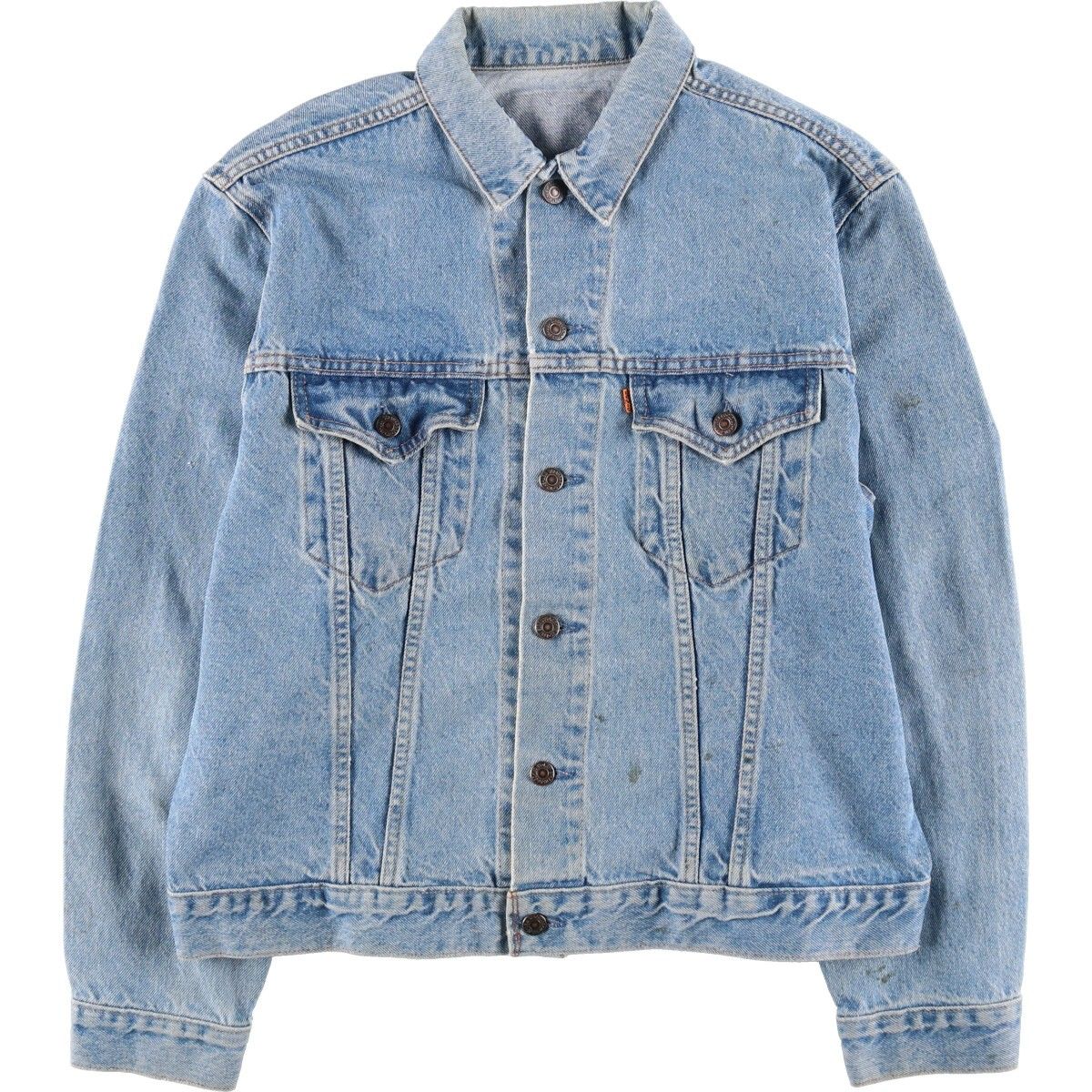 古着 80~90年代 リーバイス Levi's 75505 オレンジタブ デニムジャケット Gジャン カナダ製 メンズL相当 ヴィンテージ/eaa491111