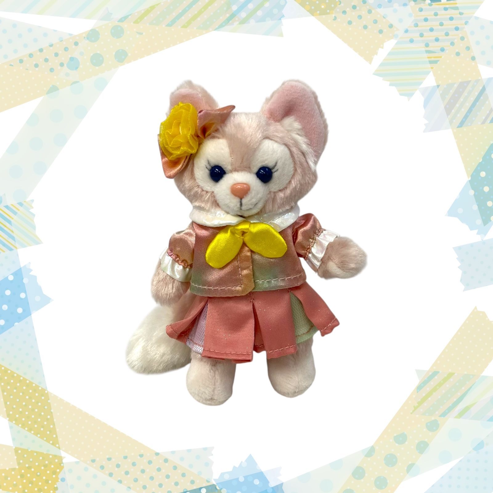ディズニー ぬいぐるみバッジ【リーナベル】カラフルハピネス 