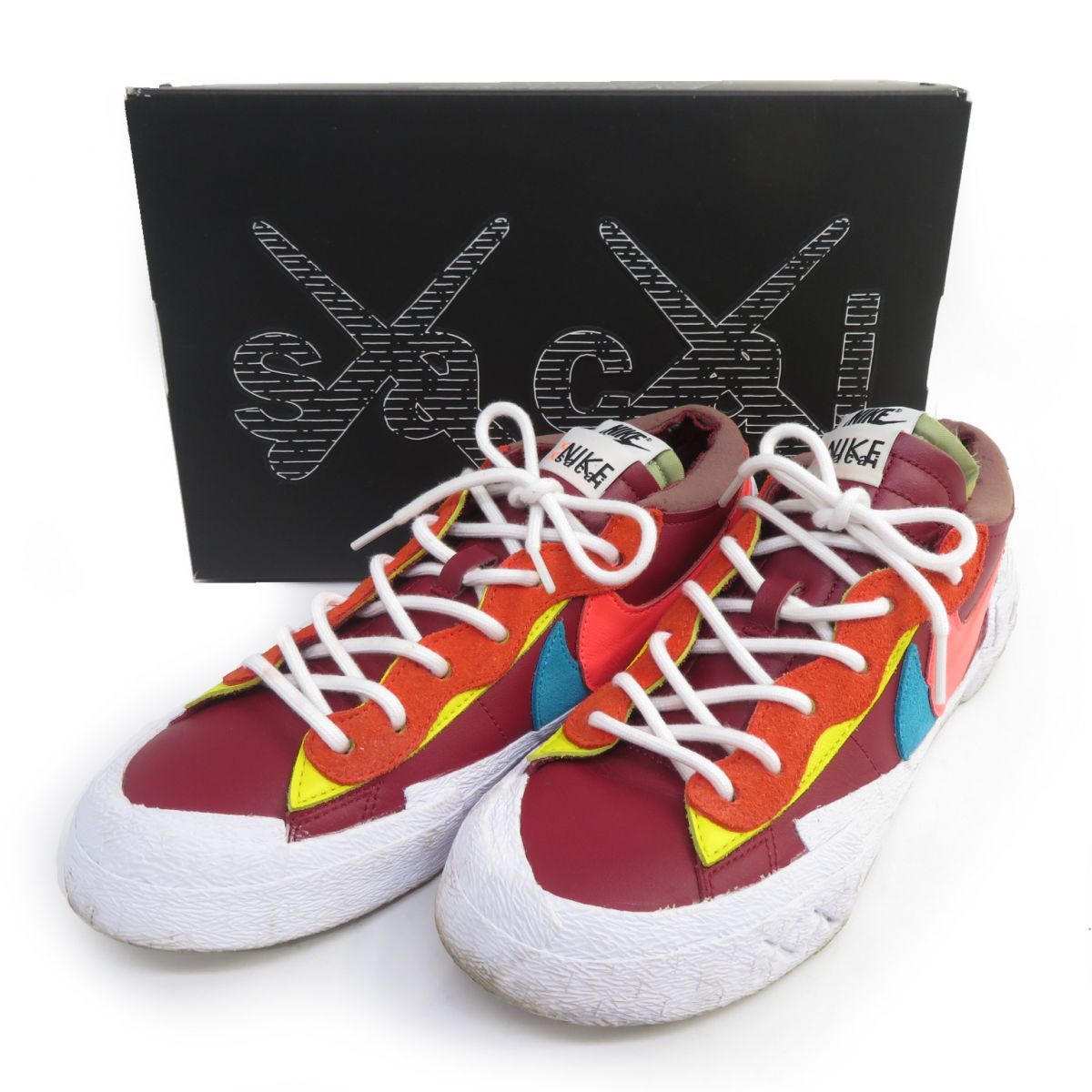 NIKE ナイキ BLAZER LOW / SACAI / KAWS ブレーザー ロー サカイ カウズ DM7901-600 US9 27cm 箱有 ※中古