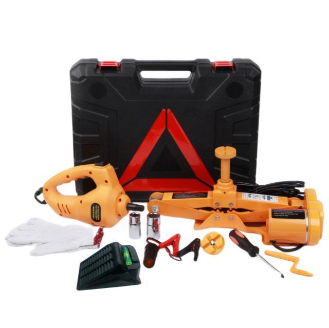 電動ジャッキレンチ 電動パンタグラフジャッキ 3t DC12V ケース付 ジャッキ カージャッキ インパクトレンチ ジャッキセット タイヤ交換 電動レンチ シガーソケット対応 整備 オイル交換 DIY 工具 LEDライト付 SUV セダン 対応 タイヤ交換