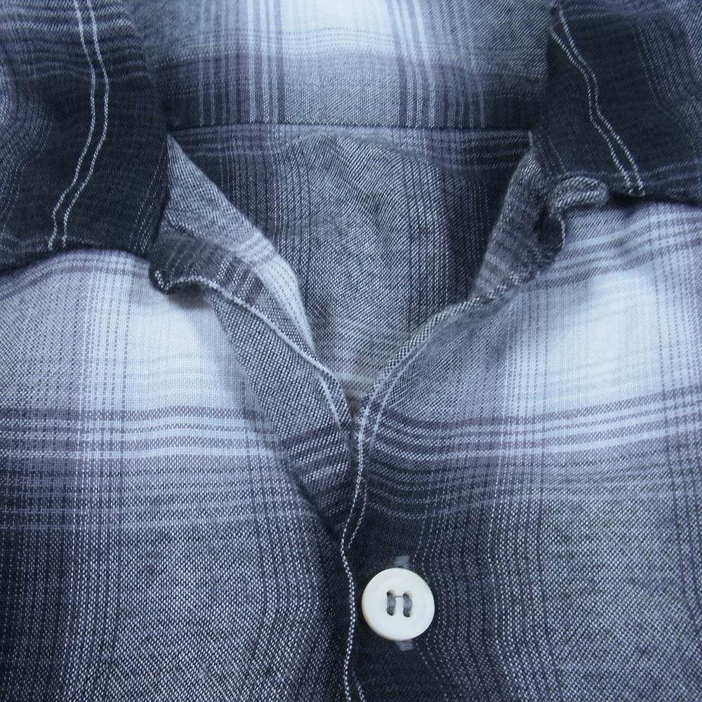 ザリアルマッコイズ 長袖シャツ オンブレ チェック オープンカラー