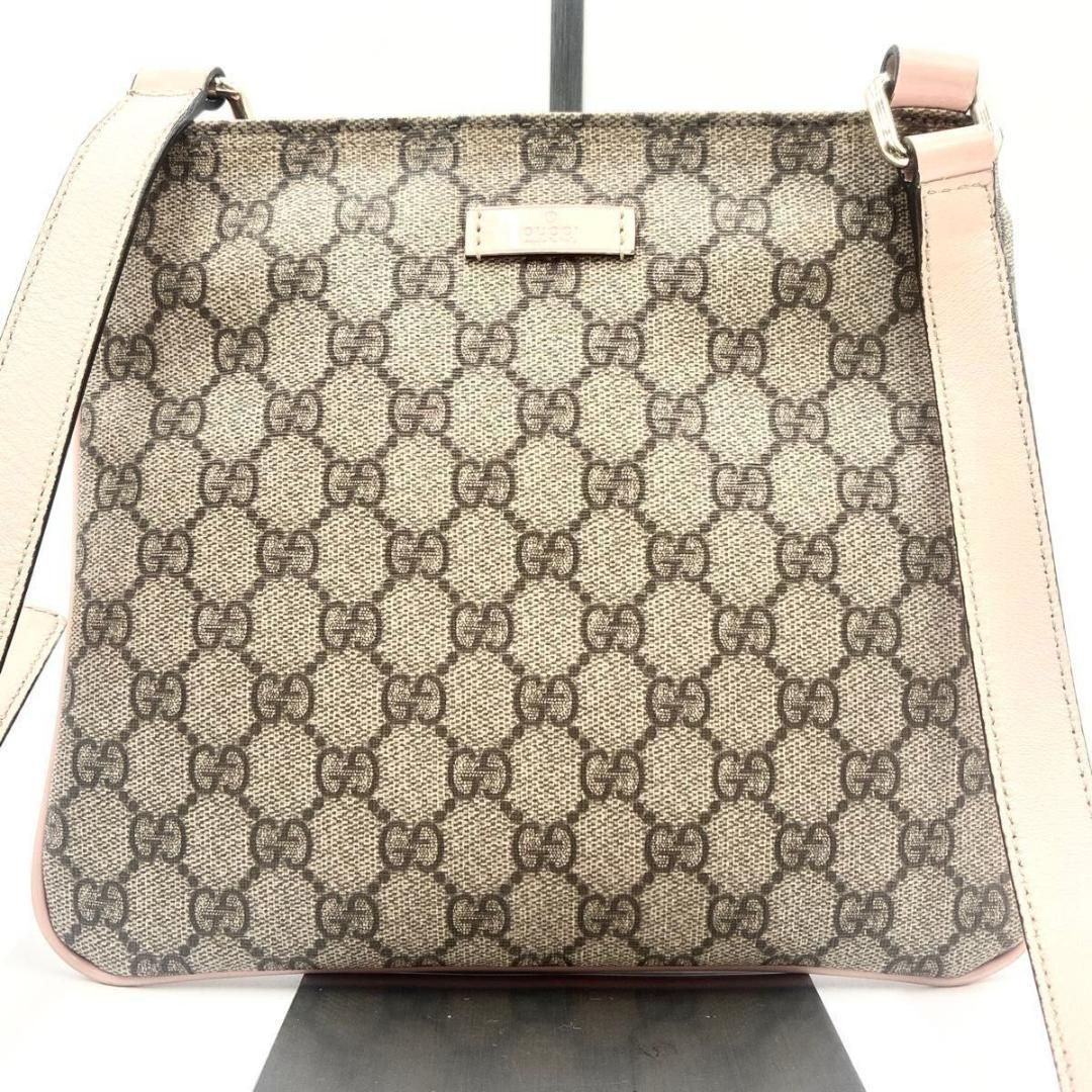 グッチ サコッシュ ショルダーバッグ PVC GGスプリーム レザー