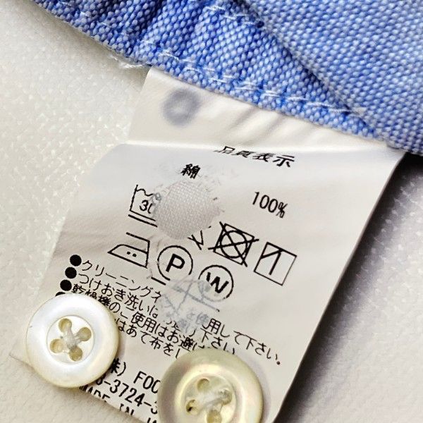 rough&swell ラフアンドスウェル 長袖シャツ ブルー系 M 中古 メンズ rough\u0026swell ラフアンドスウェル 長袖