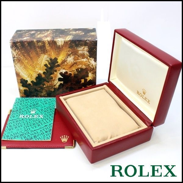 ヴィンテージBOX ROLEX純正 冊子 ケース 69173 デイトジャスト 海藻柄 レディース 赤 ロレックス 箱 - メルカリ