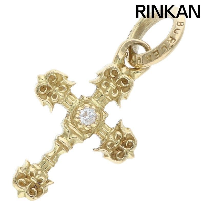 バーデンオブプルーフ k18 ミドルクロス 1ダイヤ ネックレストップ　激レア バーデンオブプルーフ k18ミドルクロス 1ダイヤゴールドネックレス