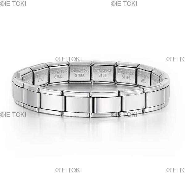 トレンディなイタリアのリンクブレスレット 金メッキのゴム