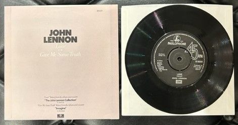 UK盤】JOHN LENNON Love / Give Me Some Truth 7インチ - JUDGMENT