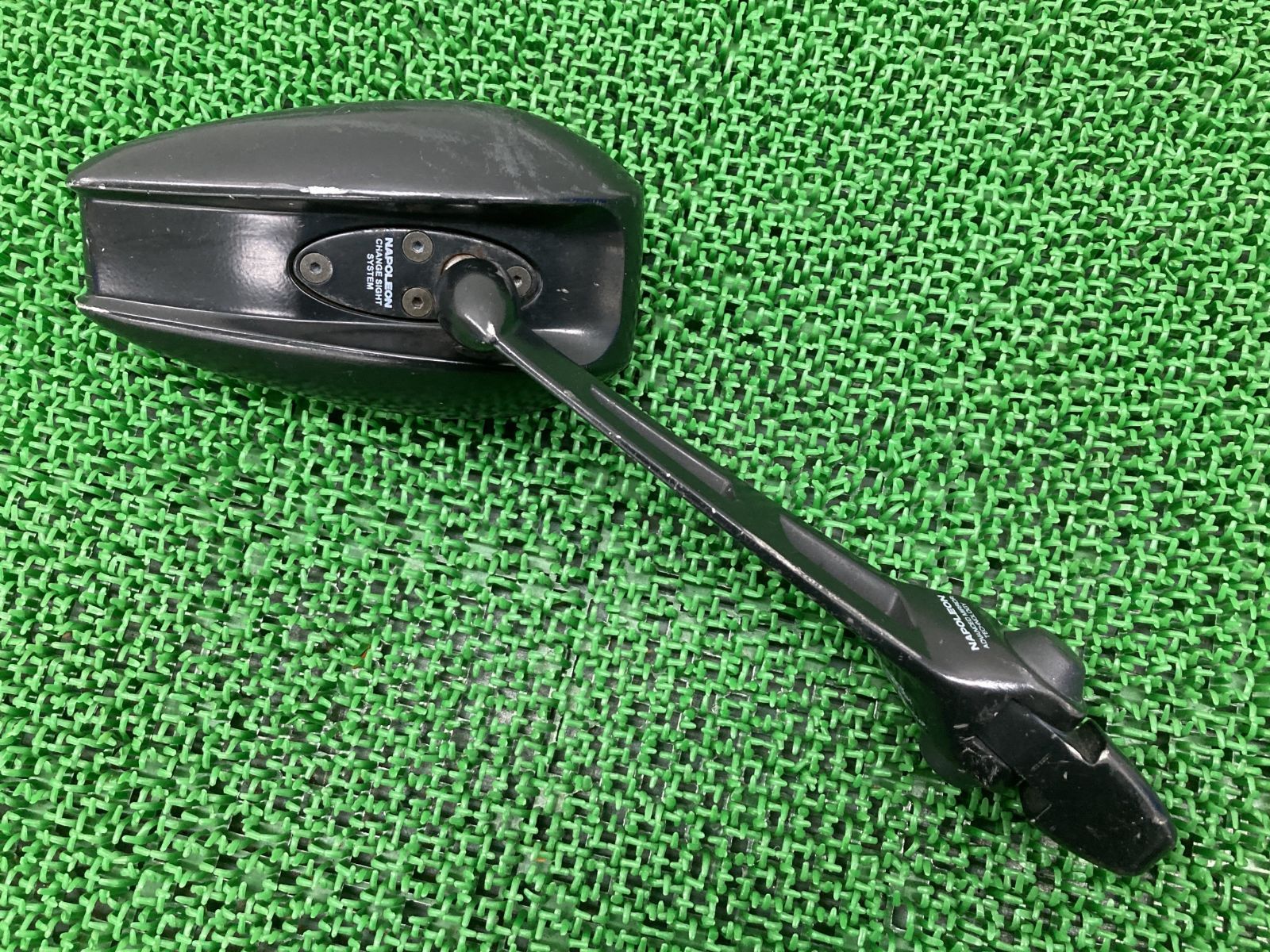 ナポレオン製XJR1300 ミラー 片側 社外 バイク 部品 RP01J RP03J タナックス TANAX シャークミラー4 パープルレンズ