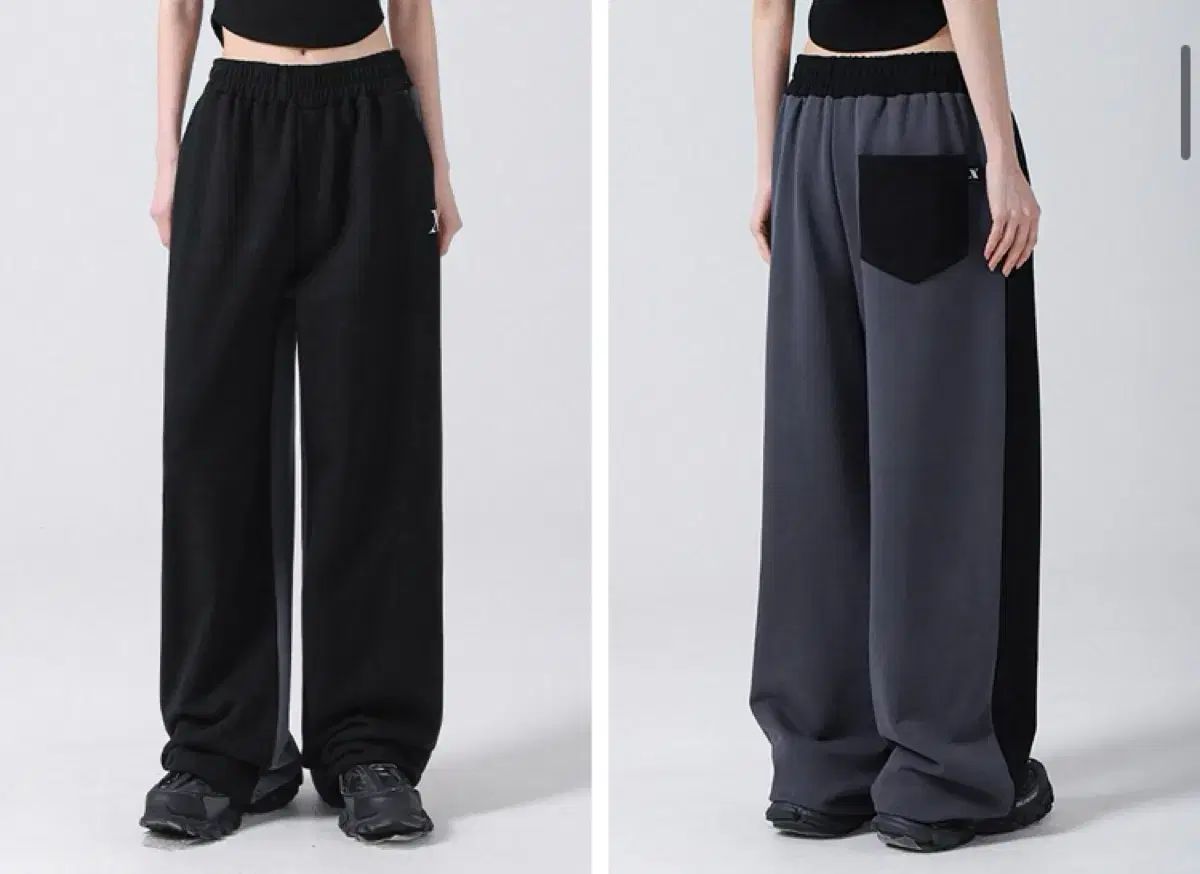 トレーニング パンツ バイ ズボン ワイド MUSINSA ムシンサ チャコール ヴィンテージ こっけいなシック