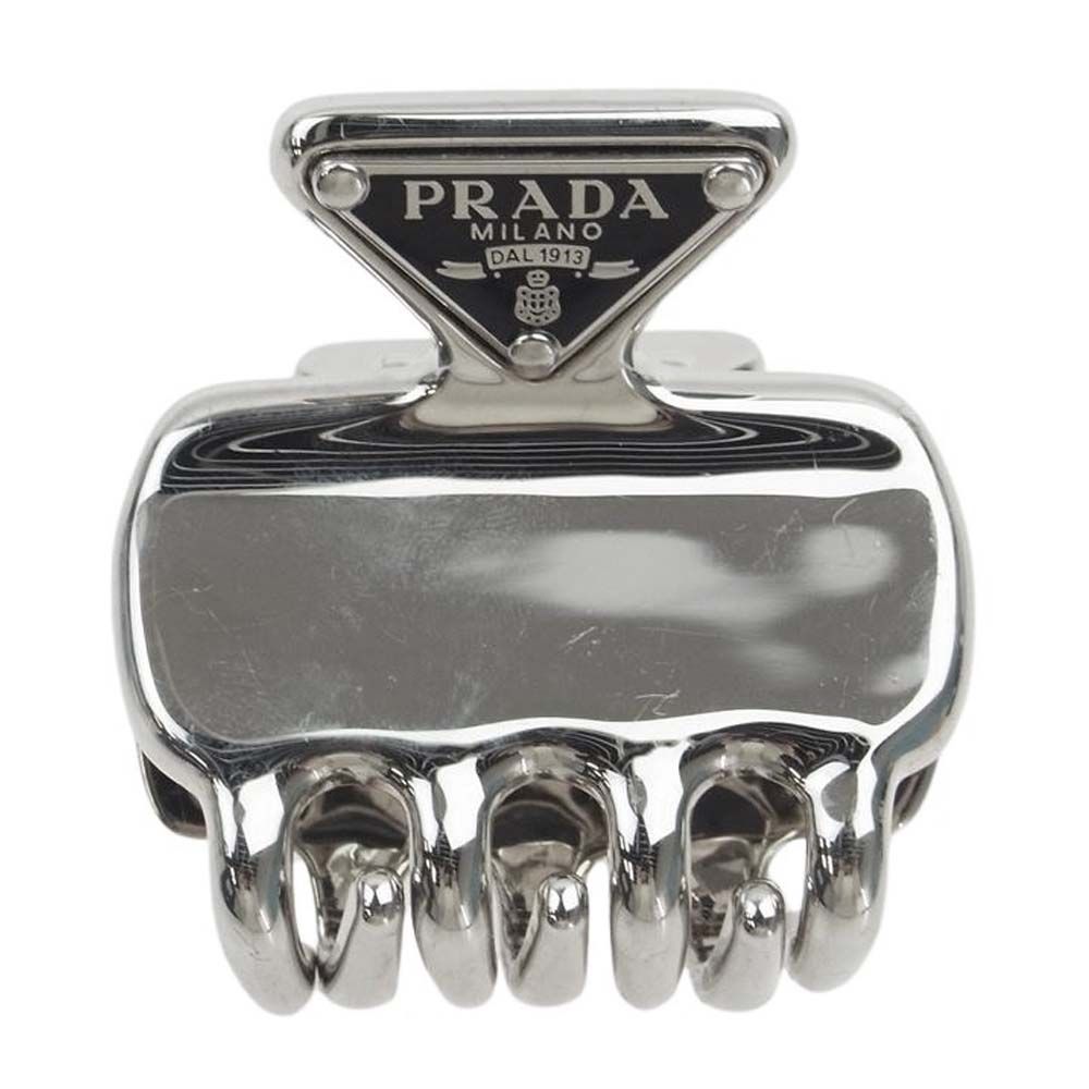 PRADA プラダ ヘアアクセサリー 1IF087 三角ロゴプレート  
