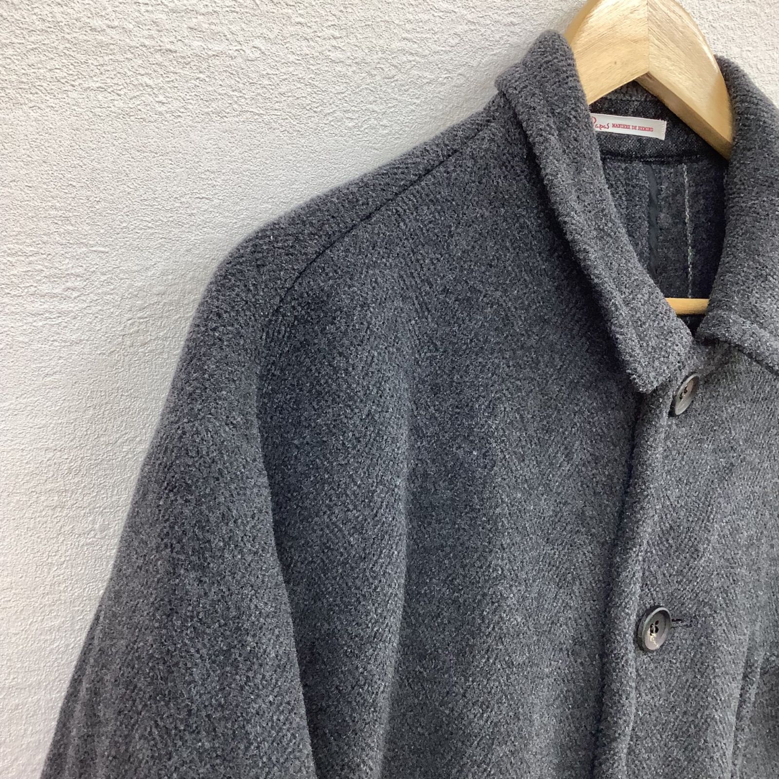 ✨美品✨Papas パパス ウールコート M グレー PURE WOOL100
