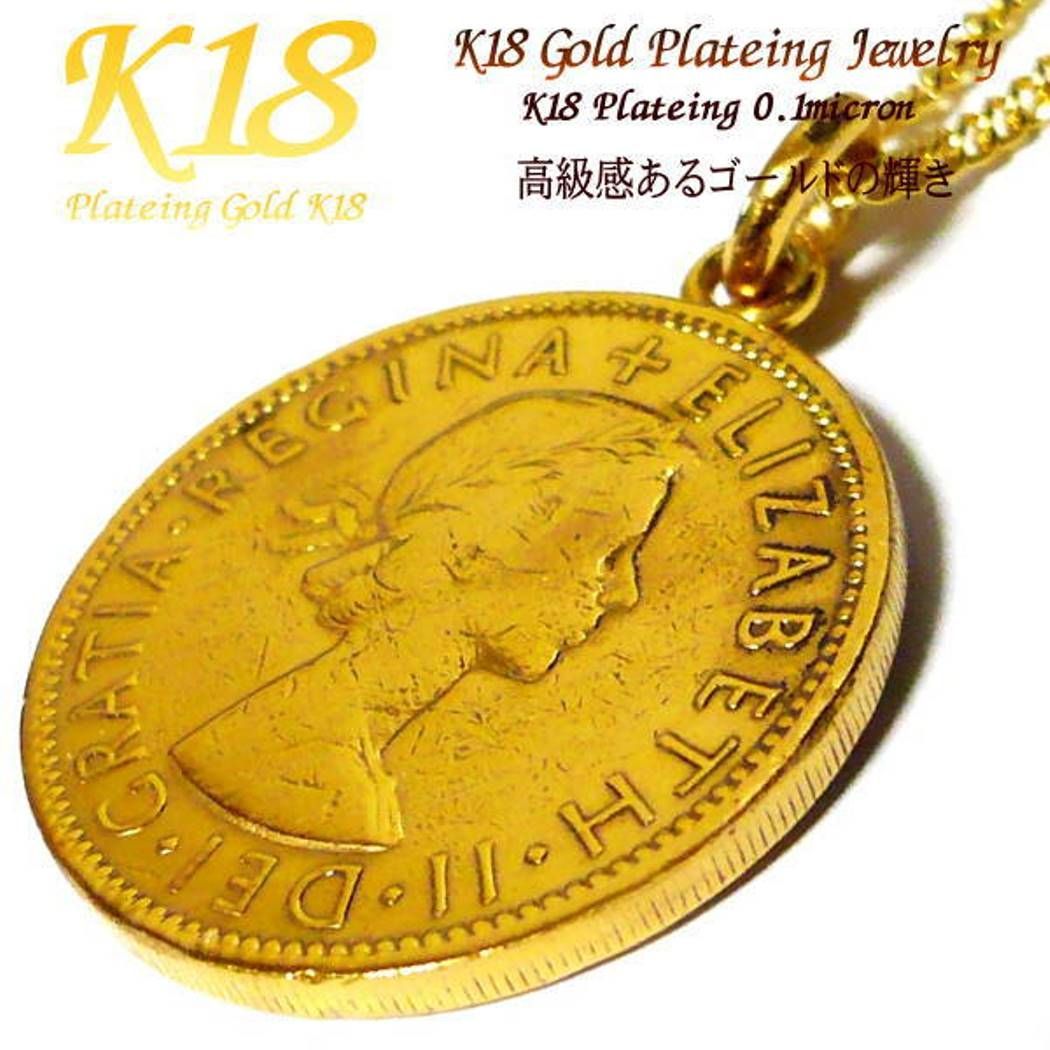 18金 18K コーティング コイン ネックレス 【公式通販】