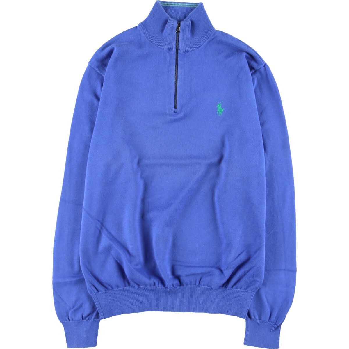古着 ラルフローレン Ralph Lauren POLO GOLF ポロゴルフ コットンニットハーフジップセーター メンズM/eaa395525