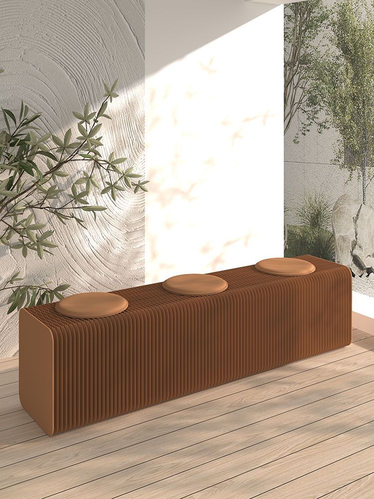 折り畳み伸縮ベンチピンク高さ40㎝長さ1.5m持ち運び可能ダイニング