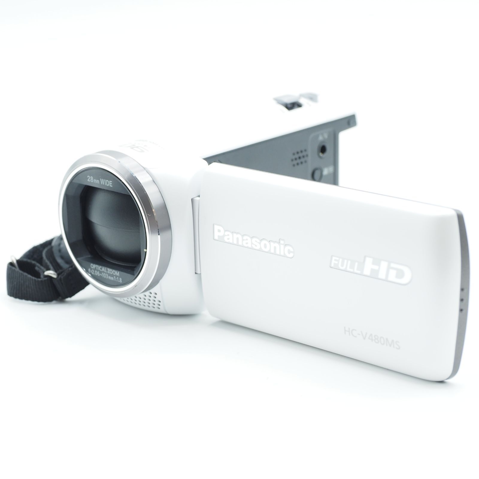 ☆新品級☆ Panasonic パナソニック HDビデオカメラ V480MS 32GB ホワイト HC-V480MS-W #2234 - メルカリ