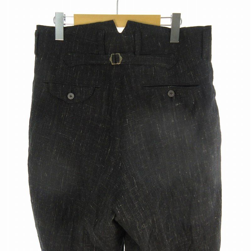 【中古】25SS カームレンス calmlence PANTS027 Triple Pleated Wide トリプル ワイド テーパード パンツ リネン  2 25SS カームレンス calmlence PANTS027 Triple Pleated Wide Kasuri