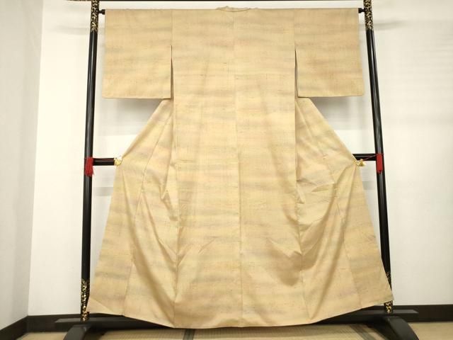 平和屋着物＊夏物 男性 色無地 絽 薄花色 正絹 逸品 AABA5588sx 平和屋  