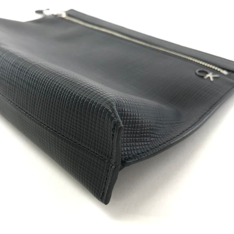 中古品】 CALVIN KLEIN カルバンクライン クラッチ バッグ カバン 牛革 